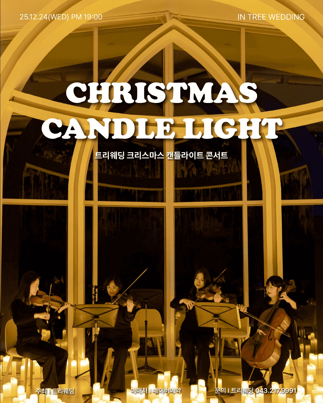 트리웨딩 크리스마스 캔들라이트 콘서트 [청주]