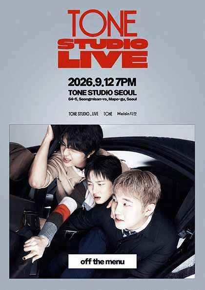 TONE STUDIO LIVE, off the menu 포스터