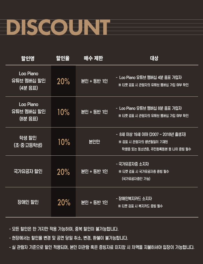 루 피아노 3rd Concert: 너에게 루 가는 길 with. Jazz Trio 상세 50aed69d