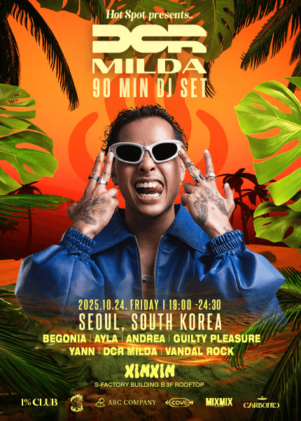 Hot Spot presents.. DCR Milda DJ Live in Seoul