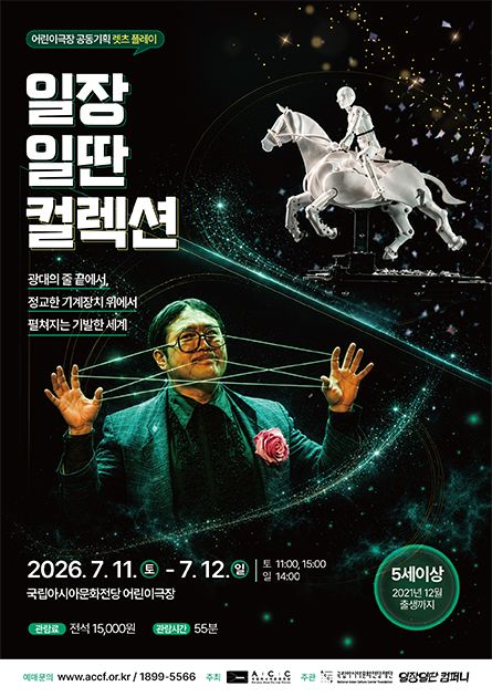 ACC 렛츠플레이, 일장일딴 컬렉션: 광대의 줄 끝에서 그리고 정교한 기계장치 위에서 펼쳐지는 기발한 세계 포스터