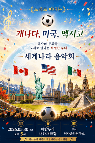 고양시의 노래: Let's Go 미국, 캐나다, 멕시코 포스터
