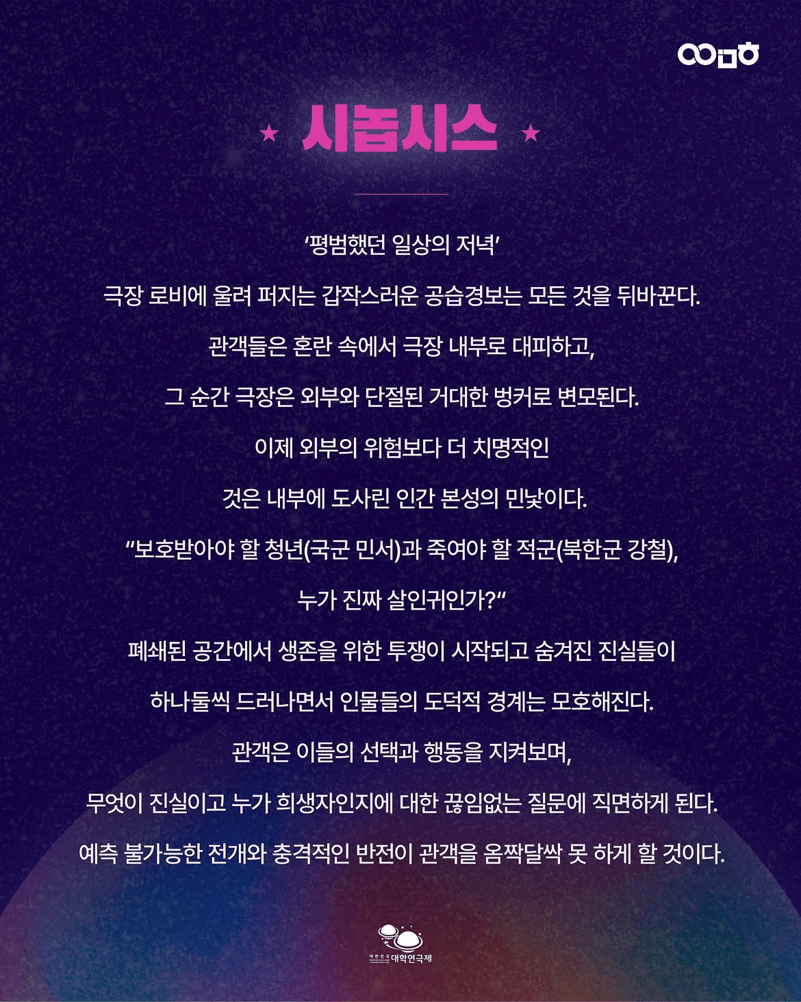 제3회 대한민국 대학연극제, 영점 상세 0883f0a2
