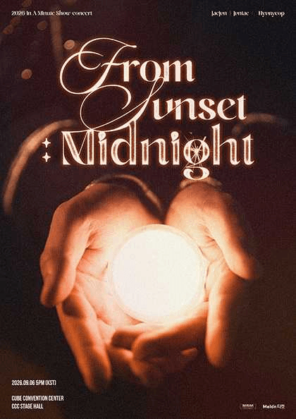 IN A MINUTE SHOW CONCERT, FROM SUNSET : MIDNIGHT 포스터